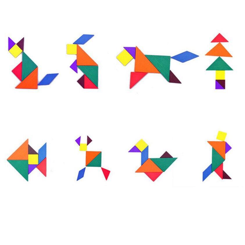 Đồ Chơi Ghép Trí Uẩn Tangram Size Vừa 15X15 Cm Cho Bé