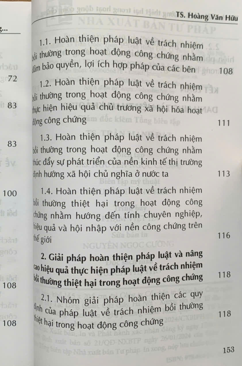 Trách nhiệm bồi thường thiệt hại trong hoạt động công chứng theo pháp luật Việt Nam