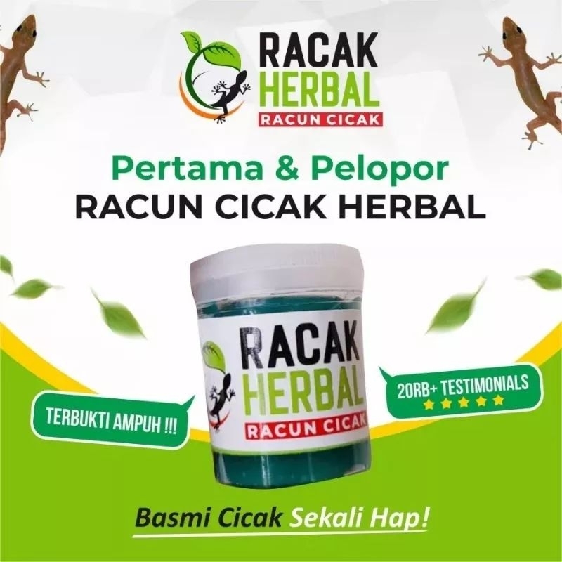 Thuốc Diệt Thằn Lằn - Thạch Sùng - Tắc Kè Racak Herbal Racun Cicak