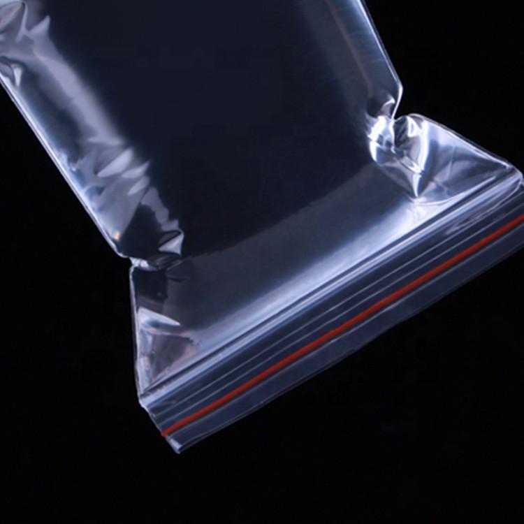 Túi zip viền đỏ loại dày 1kg túi zip chỉ đỏ túi zip mini đủ size
