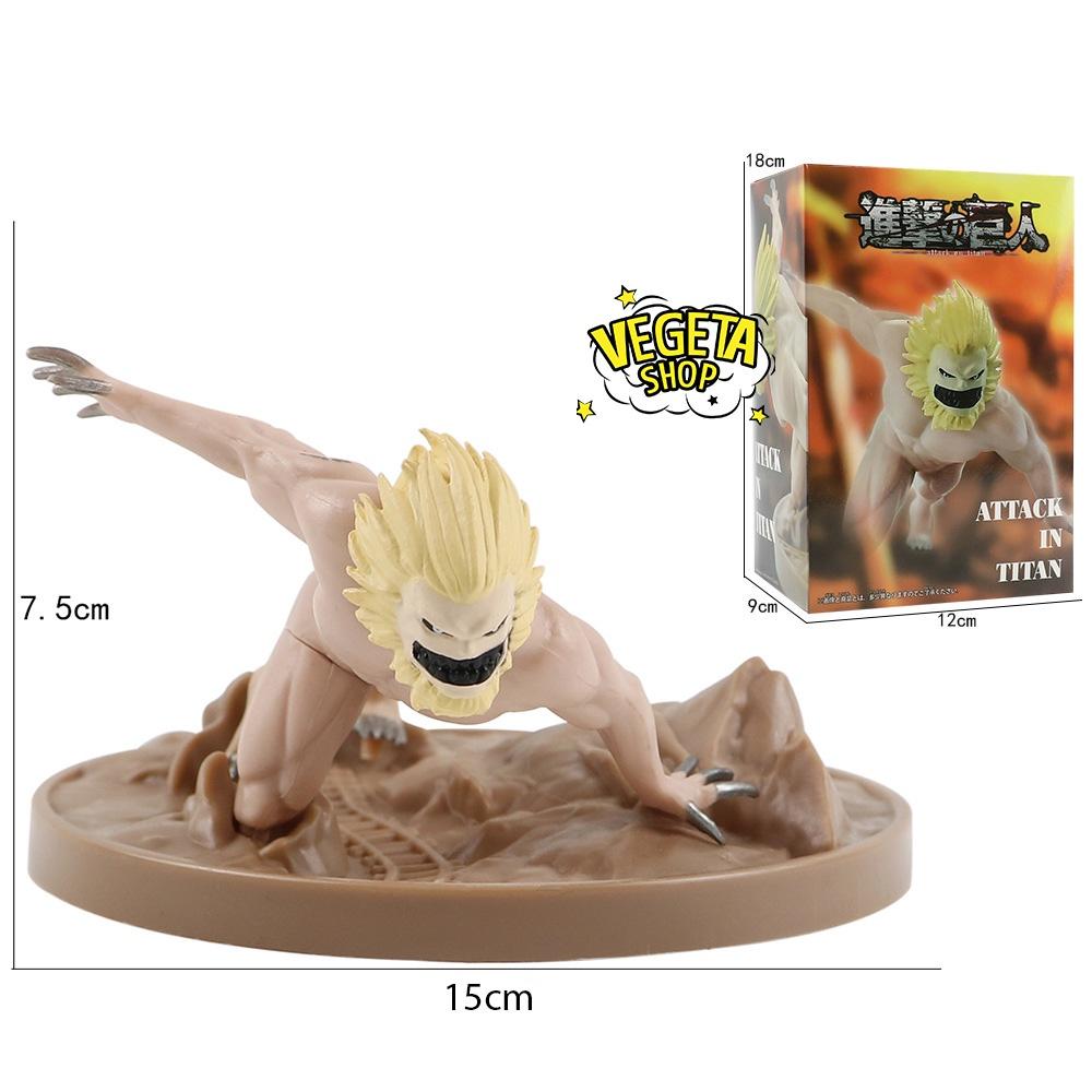 Mô hình Attack On Titan - Titan hàm sắt Jaw titan - Ymir Porco Marcel Galliard - Đại chiến Titan - Fullbox - 7,5x15cm