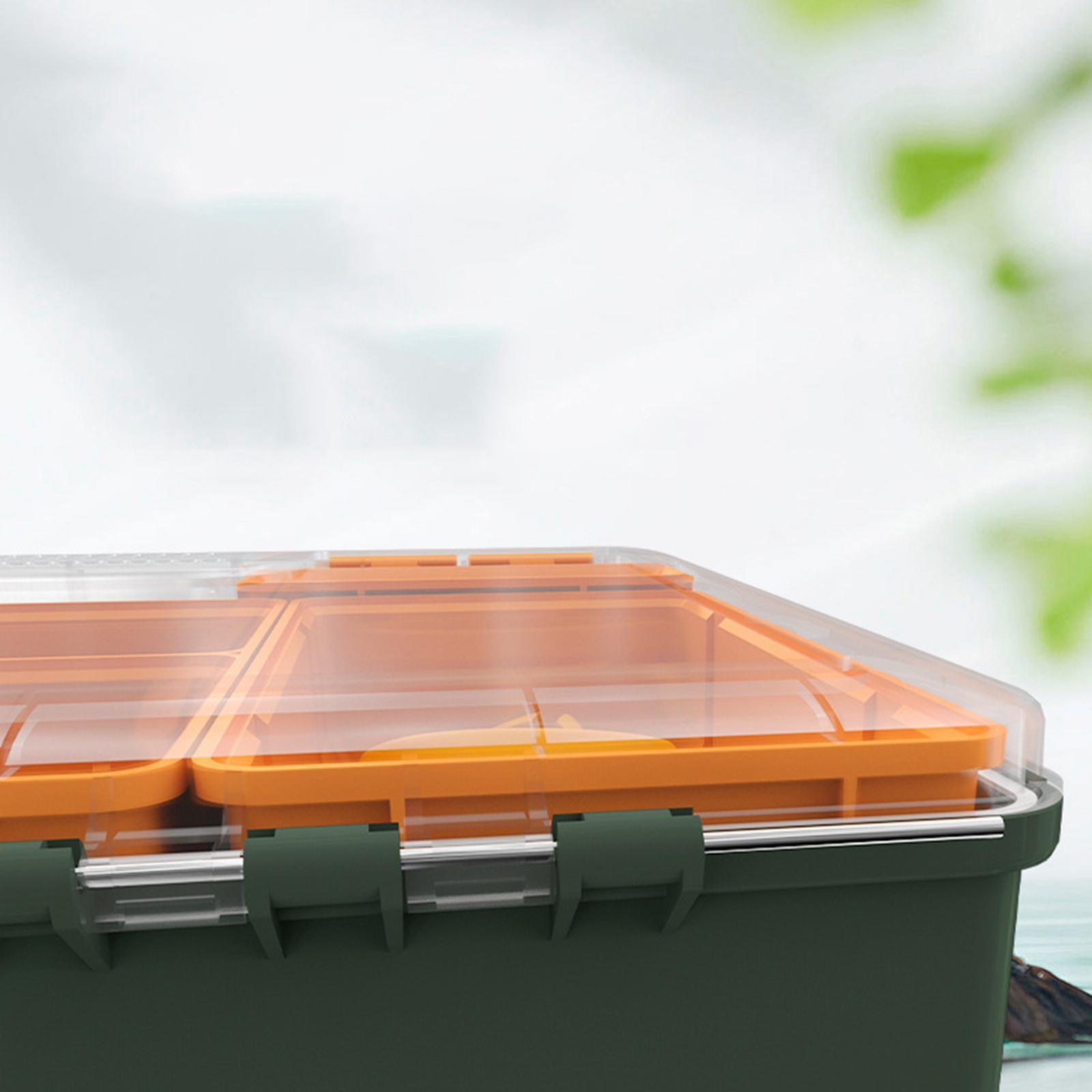 Fishing Tackle Box, Fishing Lures Box, Hard Case, Portable Fishing Accessories Water Resistant Storage Case Organizer for Carp Fishing