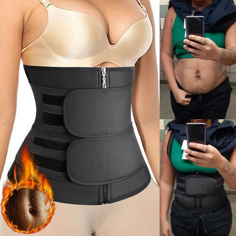 Đai Nịt Bụng Corset Giảm Cân Neoprene Tập Toàn Thân Người Mẫu Dây Tập Luyện Giảm Béo Mồ Hôi Tông Đơ Cắt Fajas Mujer