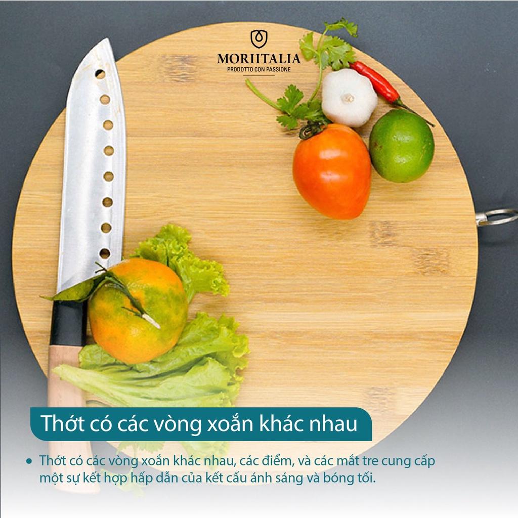 Thớt tre tròn La Fonte cao cấp kháng khuẩn Moriitalia 180657