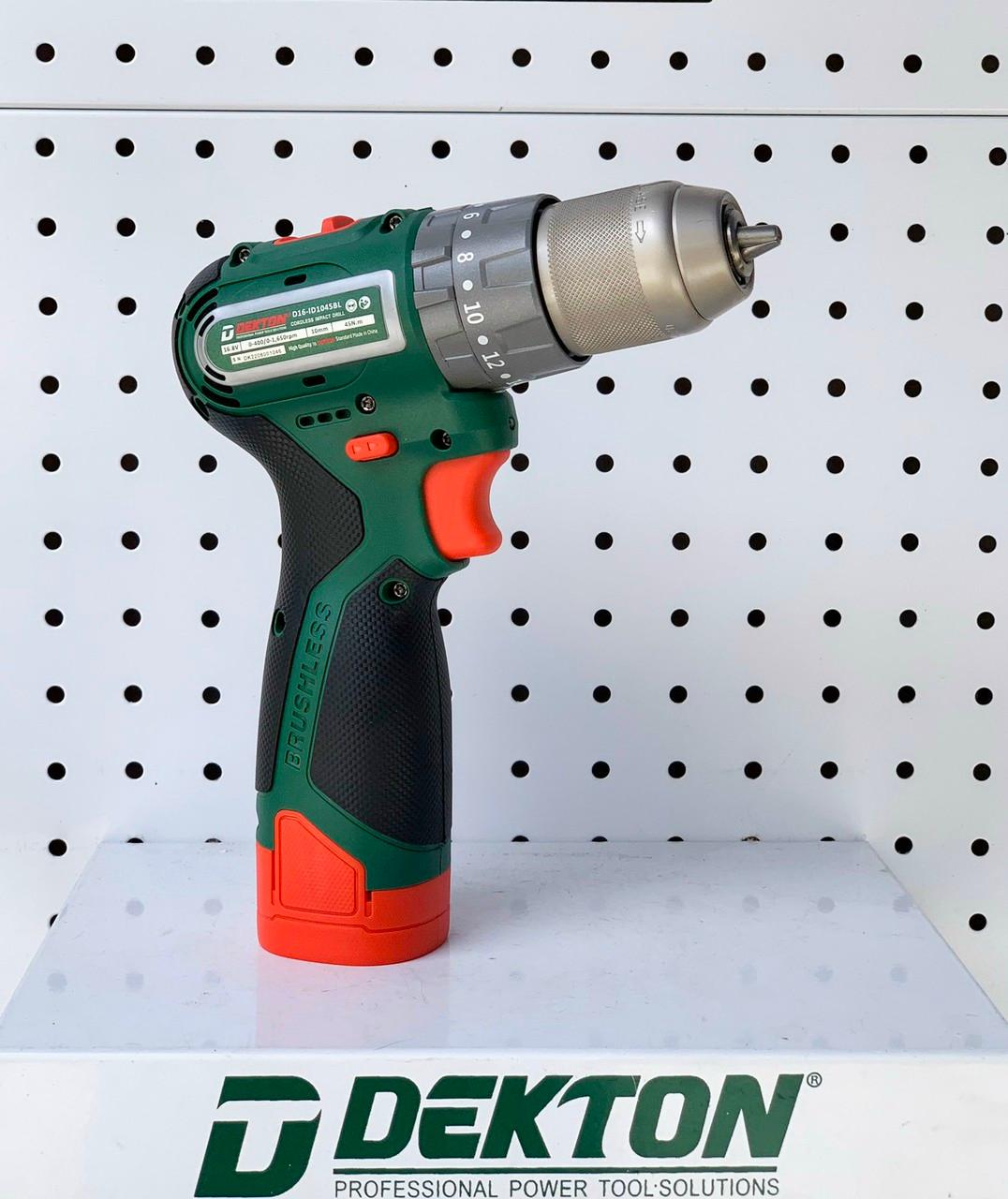 MÁY KHOAN CẦM TAY NHỎ GỌN DÙNG PIN 16.8V 45N.m  DEKTON D16-ID1045BL - HÀNG CHÍNH HÃNG