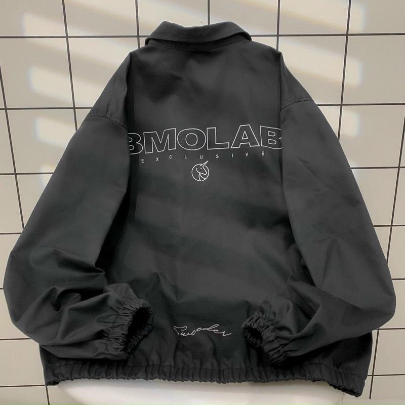 Áo Khoác Jacket Form Rộng BMO Vải Kaki Lót Dù Phong Cách Ulzzang Unisex