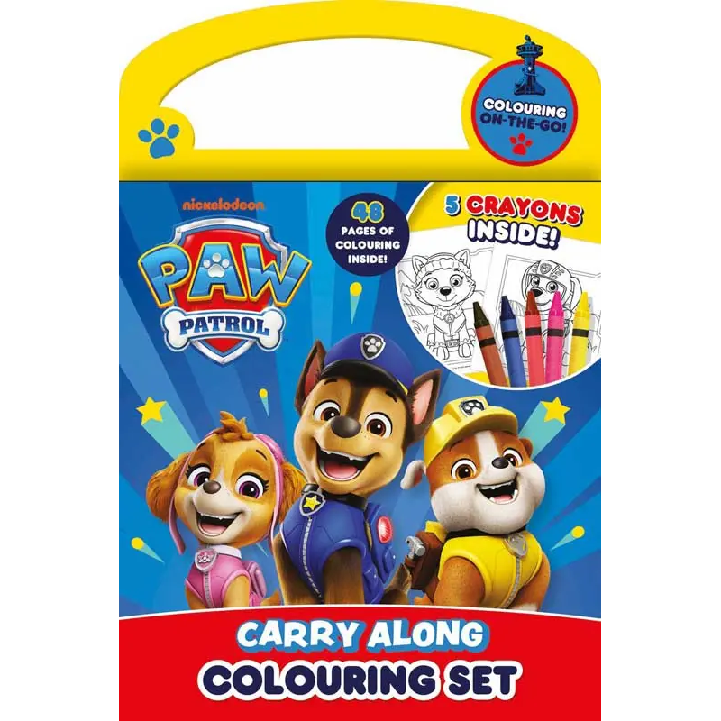 Sách Paw Patrol Carry Along Colouring Set