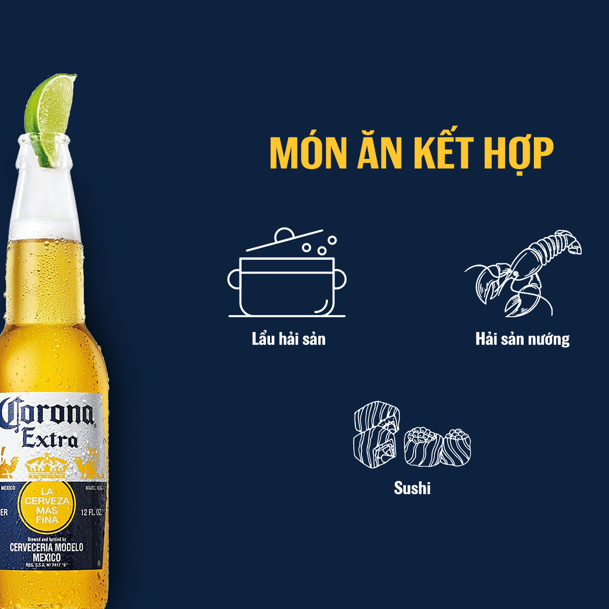 Lốc 6 Chai Bia Corona Extra Nhập Khẩu (330ml/chai)