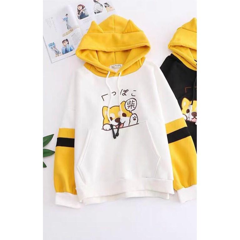 ÁO KHOÁC HOODIES,FROM RỘNG Y HÌNH,CHẤT LIỆU VÃI THOÁNG MÁT,THIẾT KẾ HỌA TIẾT XINH XẮN THỜI TRANG KING STORE