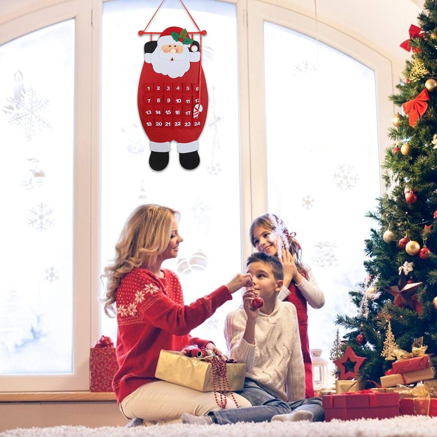 Lịch Mùa Vọng Lịch treo Santa Claus cho trẻ em dành cho trẻ em trong lịch treo