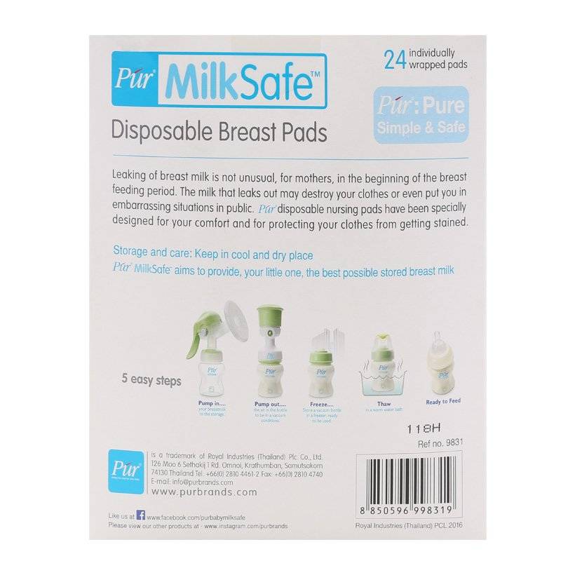Miếng lót sữa Pur Milk Safe
