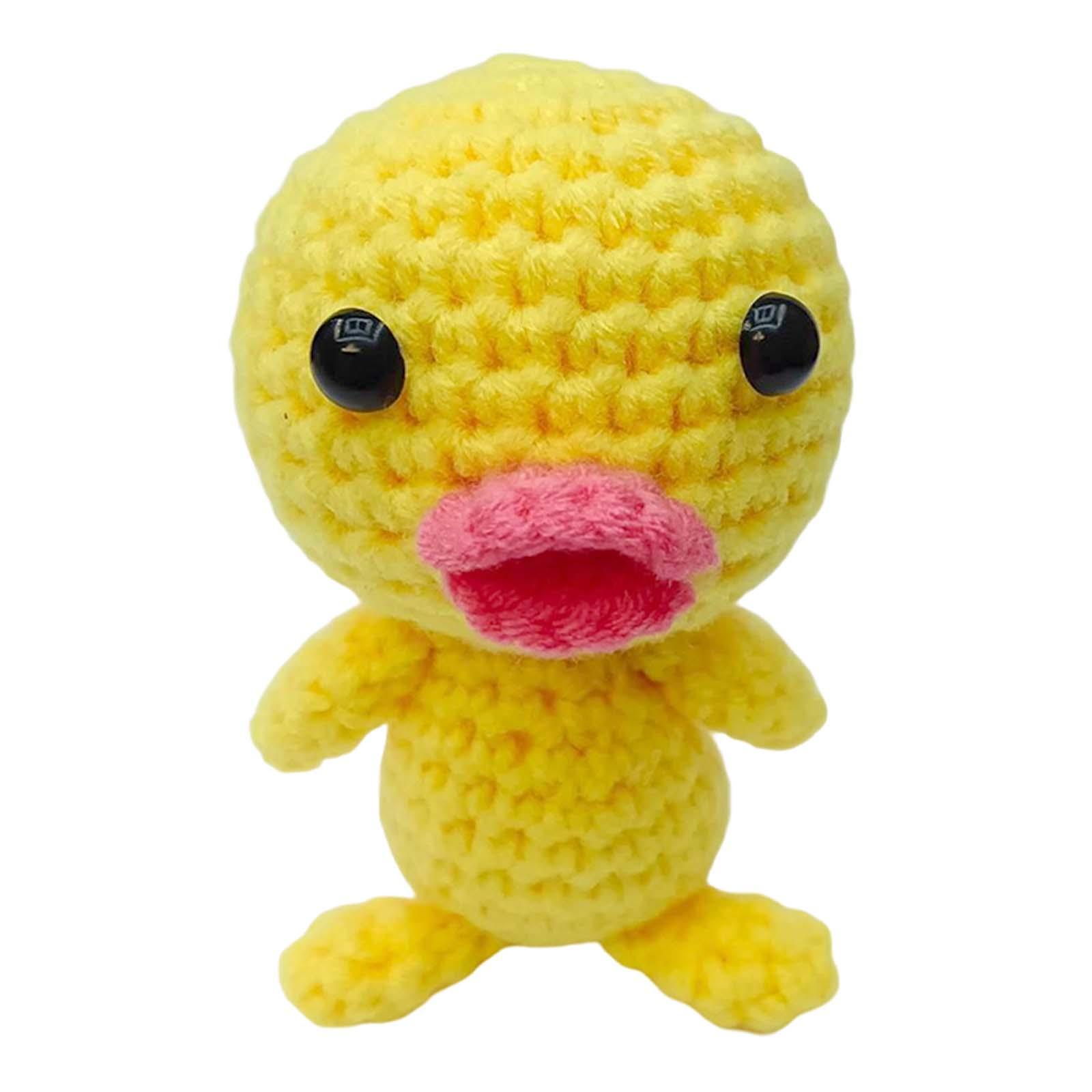 Beginner Crochet Kit DIY Make Your Own Needlework Crocheting Craft Stuffed Plush Doll for Adults Pendants Home Decor Perfect Gift