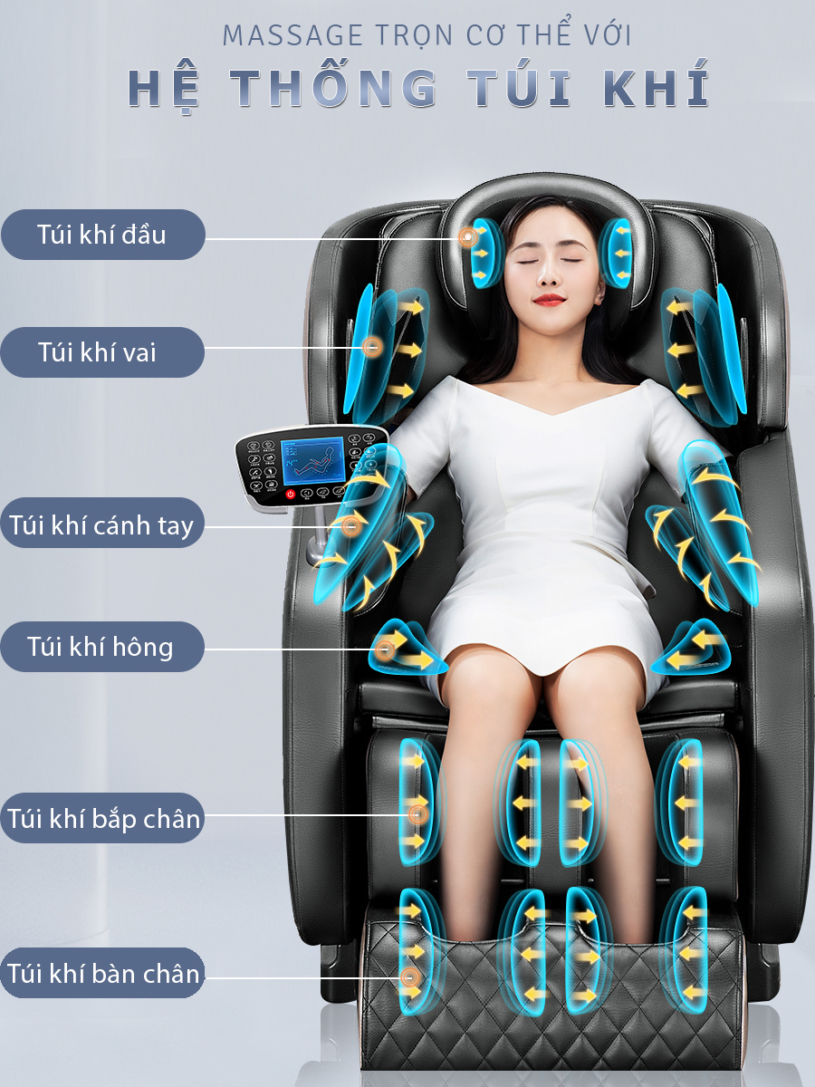 Ghế massage toàn thân OKACHI LUXURY Star JP-I9