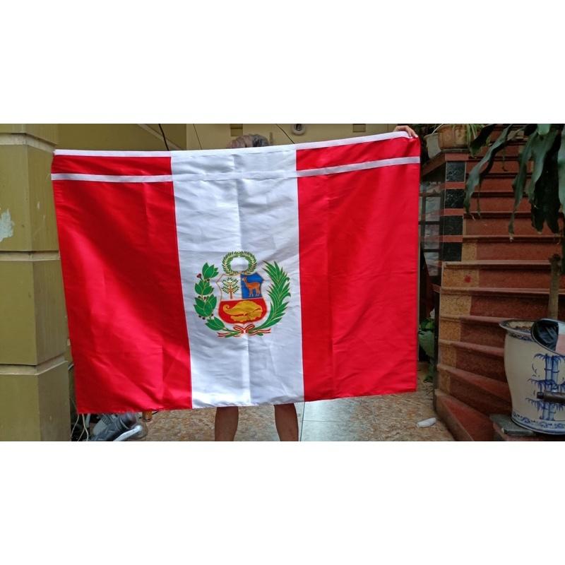 Cờ Peru 1x1,5m in 3D 2 lớp