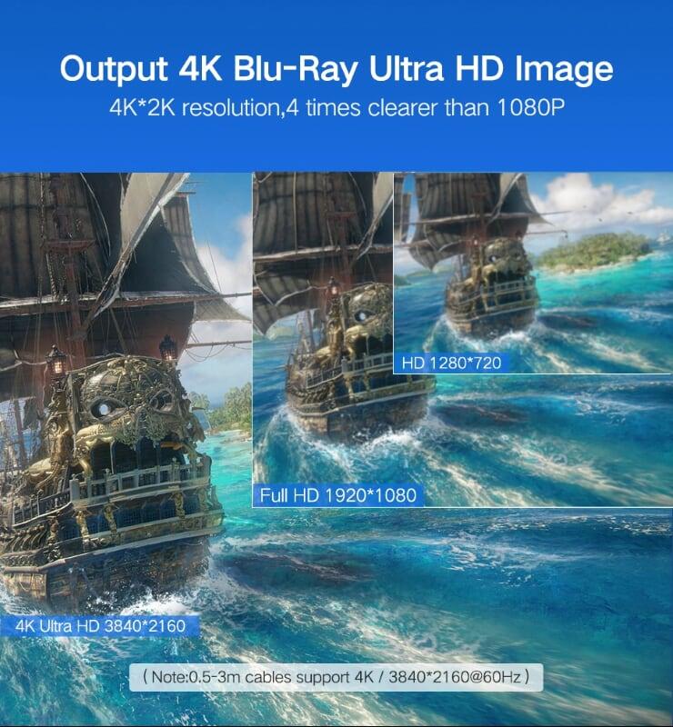 Ugreen UG10114HD104TK 30M màu Đen Cáp tín hiệu HDMI chuẩn 1.2 hỗ trợ phân giải 4K * 2K - HÀNG CHÍNH HÃNG