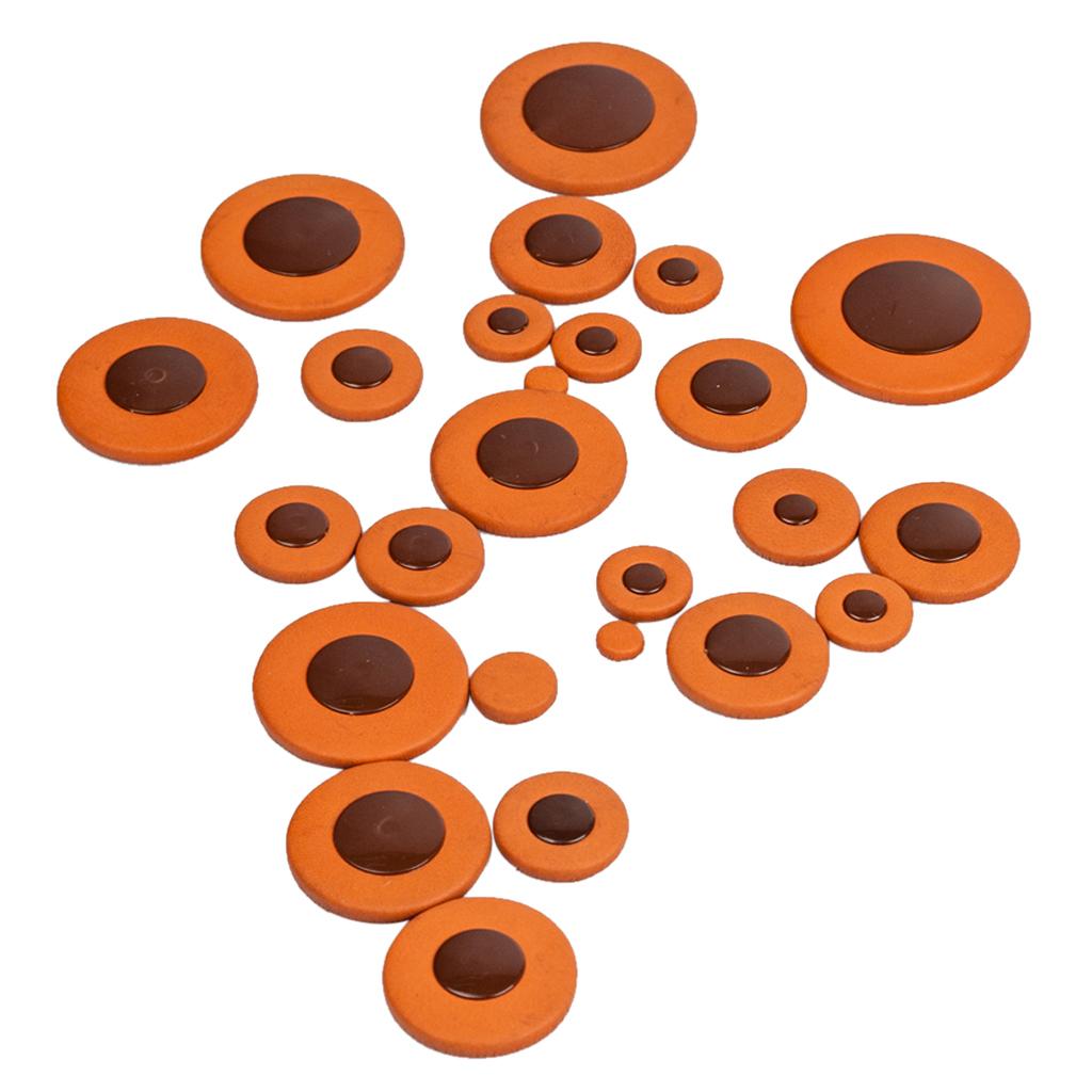 Sunnimix Gói 25 Alto Saxophone Miếng Đệm Nhạc Cụ Hơi Phụ Kiện, Cam