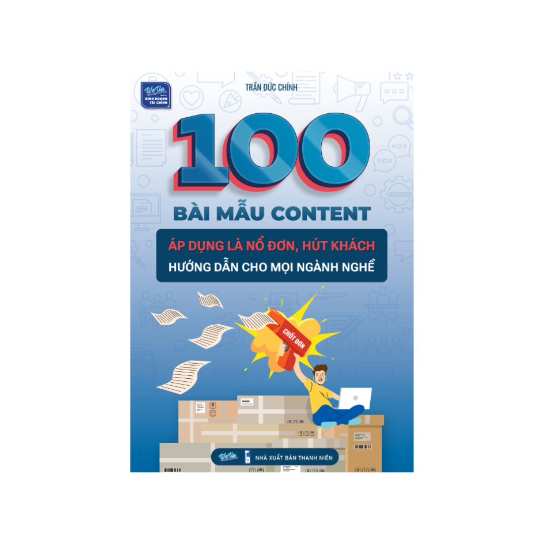 Combo 2 sách: 100 Bài mẫu content + Công cụ AI sản xuất content tự động