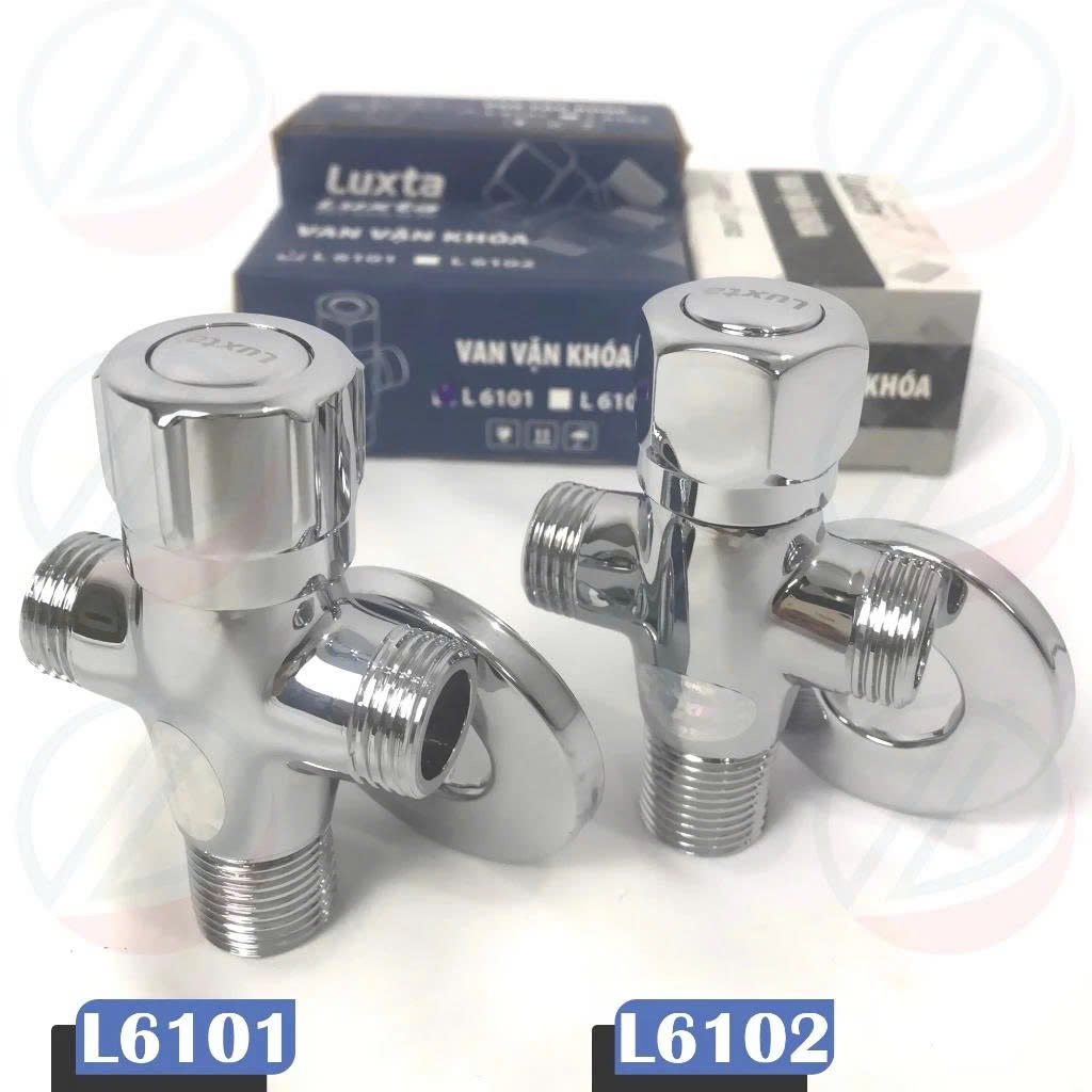 Van Chia Nước Van T Vặn 3 Ngã Có Khoá LUXTA Mã L6101 Và L6102 - Phụ kiện đấu nối thiết bị nhà tắm, phi 21