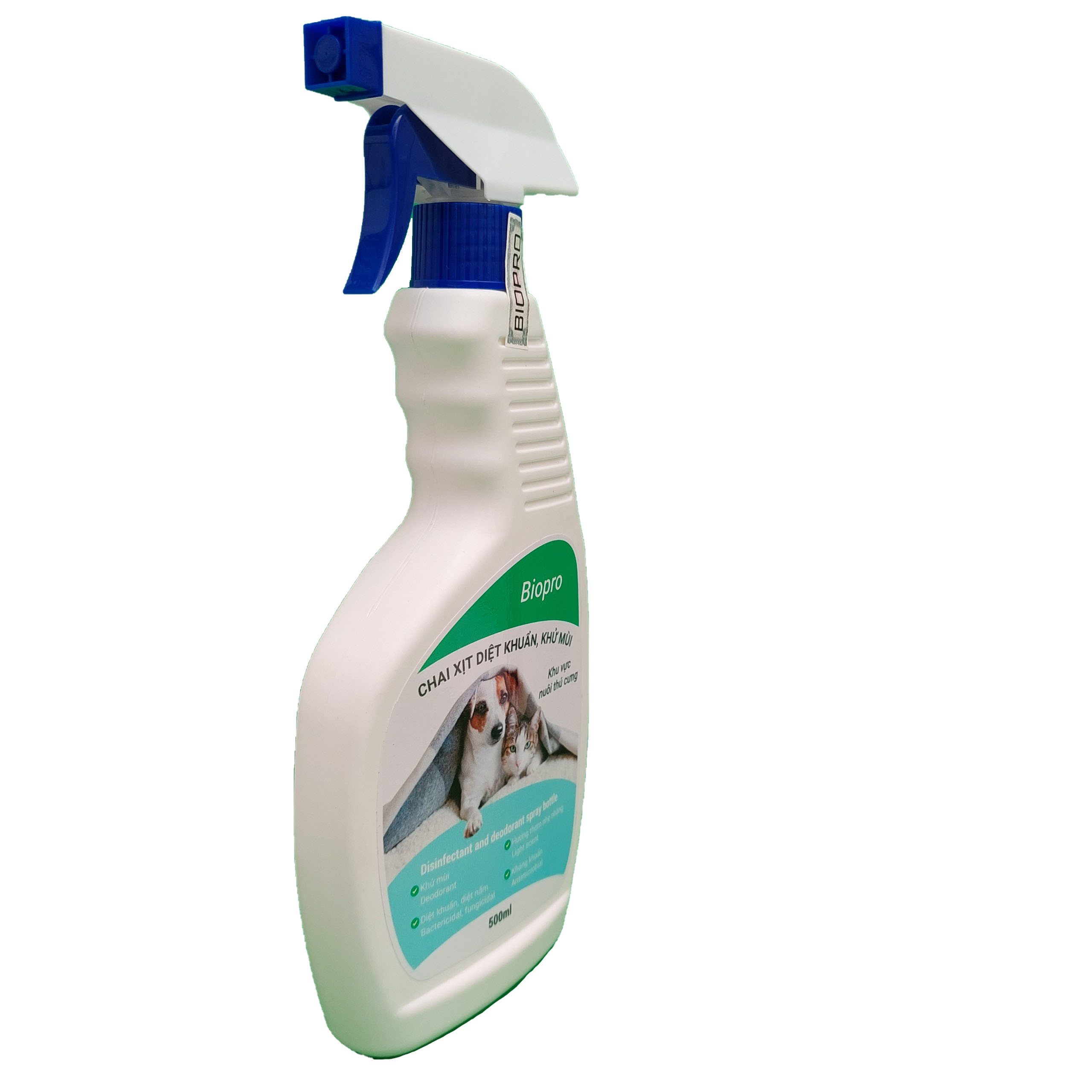 Chai xịt Khử mùi Diệt khuẩn Biopro Chai 500ml Giúp khử mùi hôi, diệt khuẩn khu vực nuôi, khu vực vệ sinh thú cưng