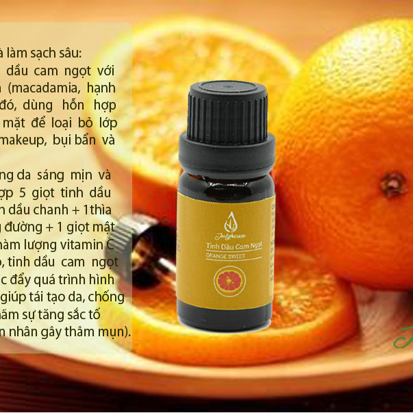Combo Tinh dầu Ngọc Lan Tây, Sả Chanh JULYHOUSE - Tặng Tinh dầu Cam Ngọt 10ml.
