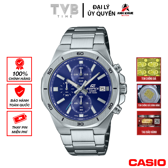 Đồng hồ nam dây kim loại Casio Edifice chính hãng EFV-640D-2AVUDF