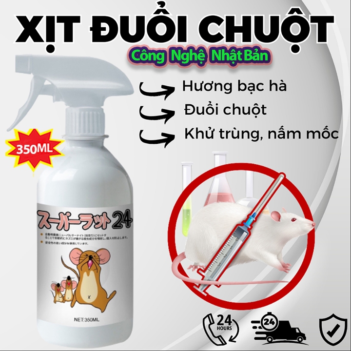 Chai Xịt Đuổi Chuột Samurai Care Hương Bạc Hà Đuổi Chuột Hiệu Quả Dùng Trong Nhà Và Ô Tô Không Chút Độc Hại Thân Thiện Môi Trường