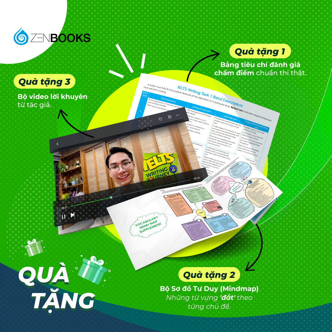 Sách - Ielts Writing Journey: Elevate To Band 8.0