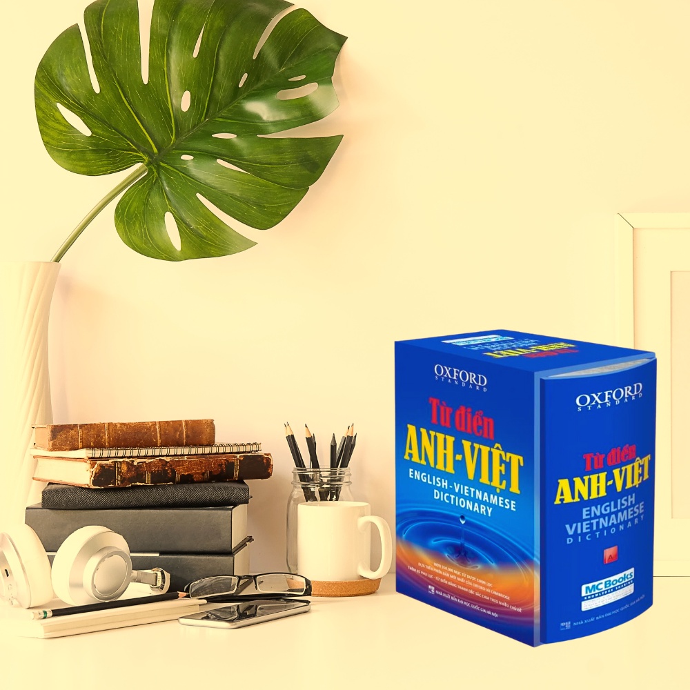 Sách - Từ Điển Anh Việt Phiên Bản Bìa Xanh Cứng - Giải Nghĩa Đầy Đủ Ví Dụ Phong Phú - MC