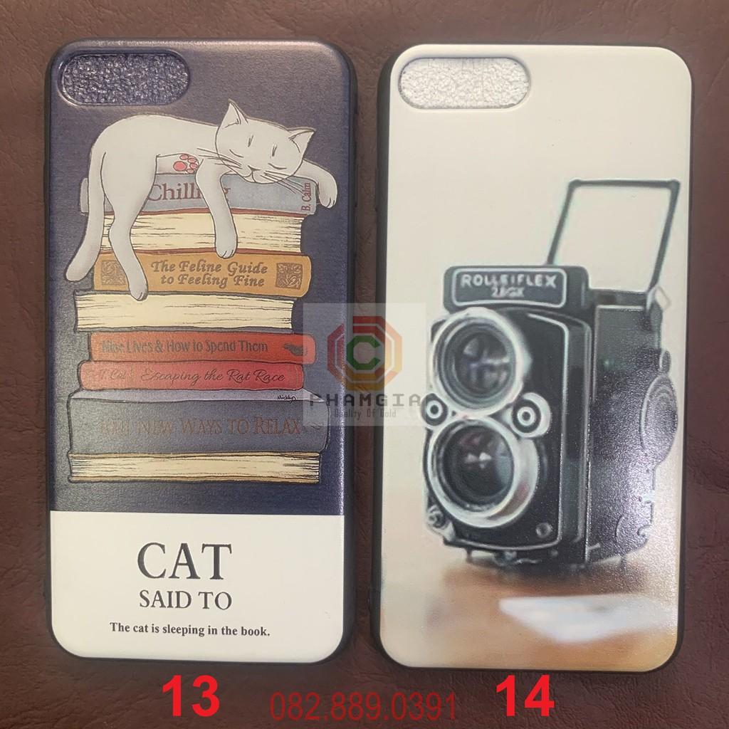 Ốp lưng cho iphone 7Plus in hình đẹp, viền dẻo đen silicon