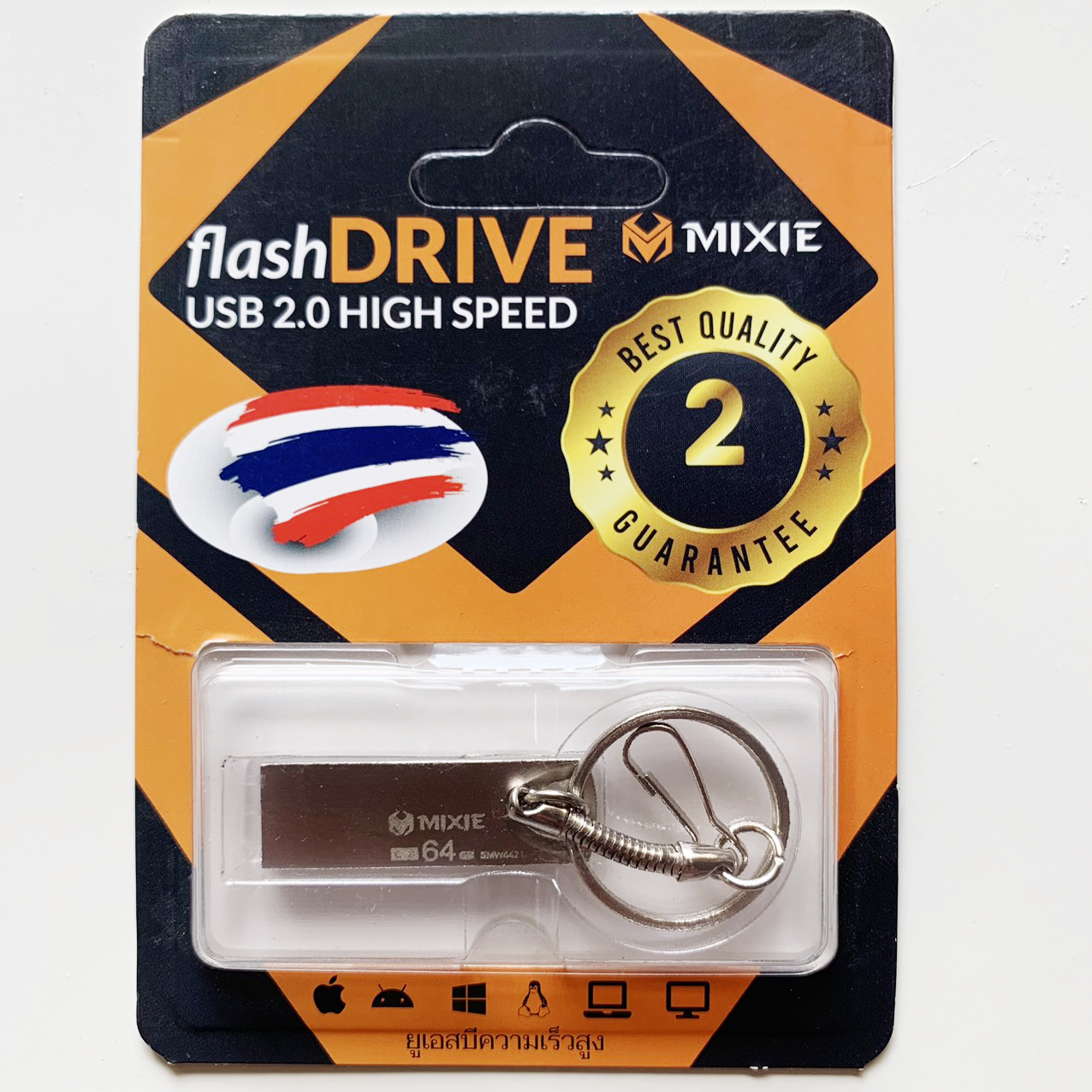 USB 2.0 MIXIE 16G/32GB/64GB C2 Kim Loại, Có Móc Treo -  Hàng chính hãng