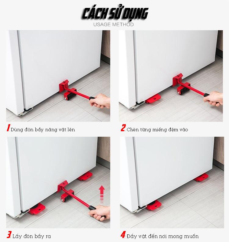 Bộ Dụng Cụ Hỗ Trợ Di Chuyển Đồ Gia Dụng Nặng Trong Nhà Cao Cấp - Vận Chuyển Miễn Phí Toàn Quốc
