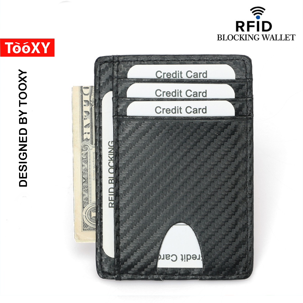 Ví Nam đựng thẻ dáng đứng, Bóp nam bằng sợi carbon thông minh chống RFID MSP đựng Name Card tiện lợi