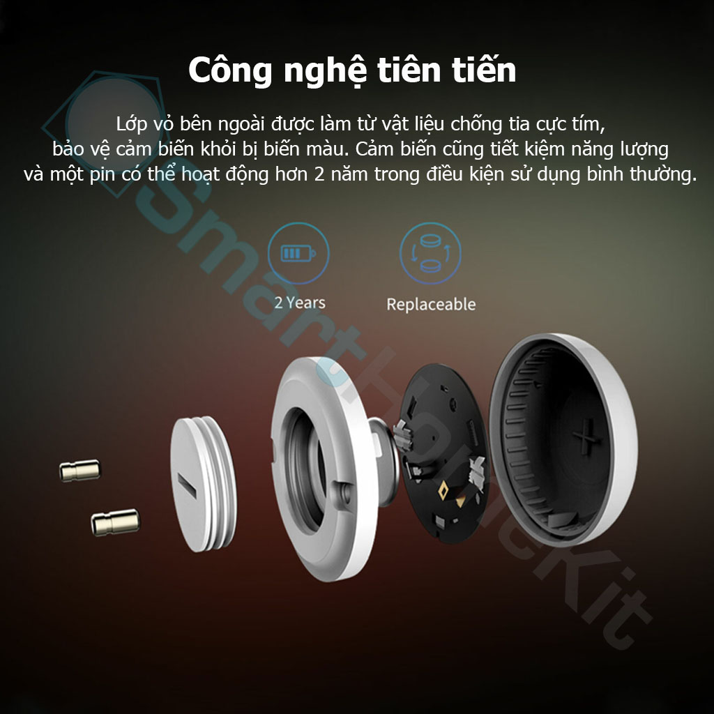 Cảm biến nước Aqara Water Leak Sensor T1 Zigbee hỗ trợ OTA Hàng Chính Hãng Quốc Tế