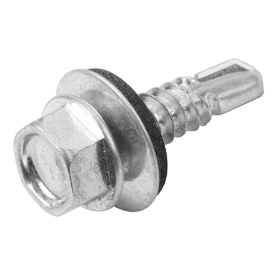 HỘP 500 CÂY VÍT LỤC GIÁC TỰ KHOAN VỚI VÒNG ĐỆM CAO SU 6.3X25MM 3,6KG 54195 TOLSEN - HÀNG CHÍNH HÃNG