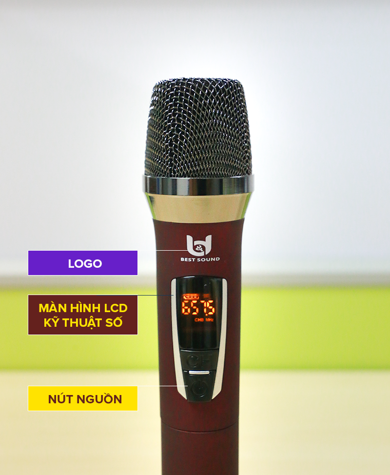 Micro Không Dây B&amp;D Hát Karaoke Cực Hay Model W301A &amp; W301, Tần Số UHF - Hàng Chính Hãng