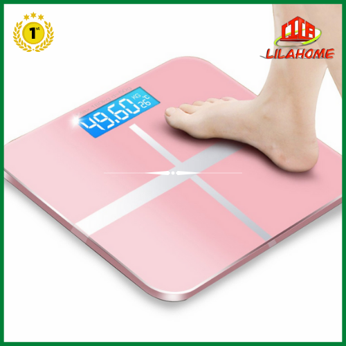 Cân Sức Khỏe Điện Tử LILAHOME-Kính Cường Lực-Độ Chính Xác Cao-Hàng Chính Hãng