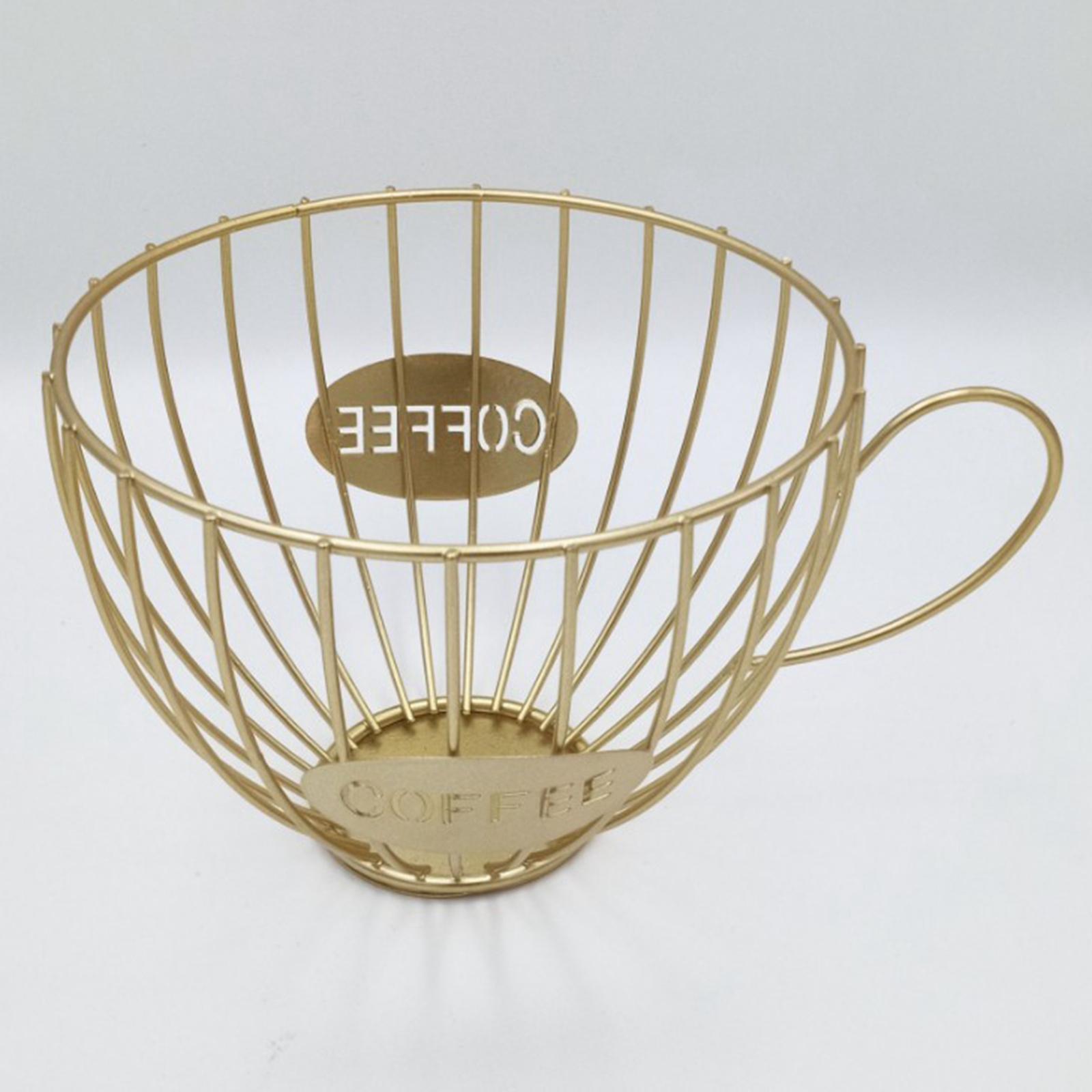 Coffee Pod Holder and Organizer Mug Coffee & Espresso Pod Holder Golden