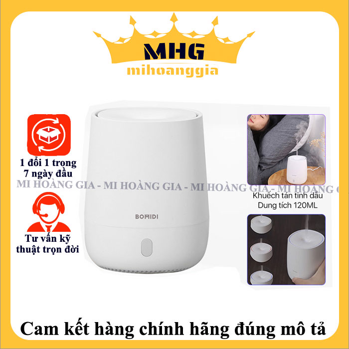 Máy phun sương tạo ẩm Xiaomi BOMIDI AD1 - Có đèn ngủ - Hàng nhập khẩu