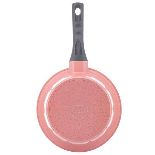 [Dùng Mọi Loại Bếp]Bộ nồi đúc, quánh đúc đáy từ men chống dính ceramic  Greencook GCS05 và GCS02 màu xanh ngọc và màu hồng ( chọn phân loại) gồm quánh size 18cm, nồi 20 và 24cm- hàng chính hãng