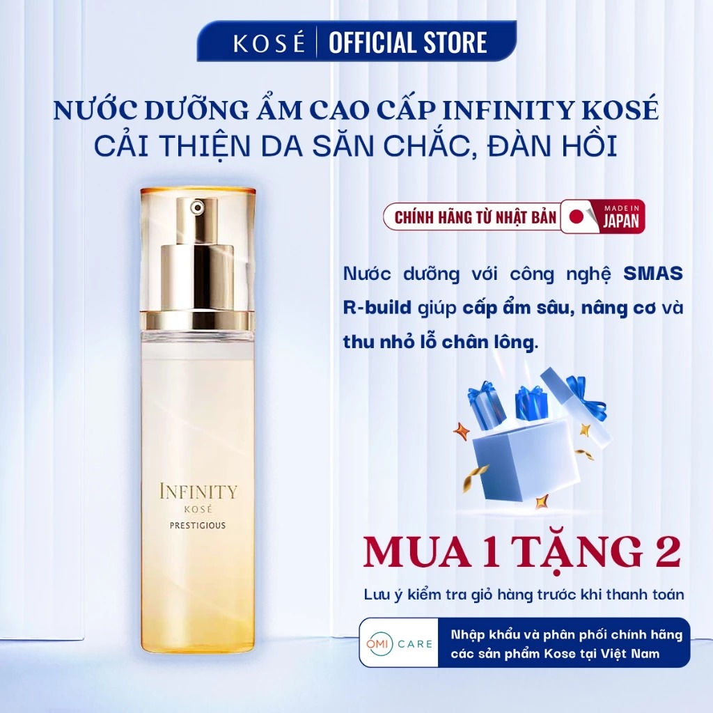 Nước Dưỡng Ẩm Cao Cấp Cải Thiện Độ Săn Chắc &amp; Đàn Hồi Cho Làn Da Infinity Kosé Nhật Bản 160ml