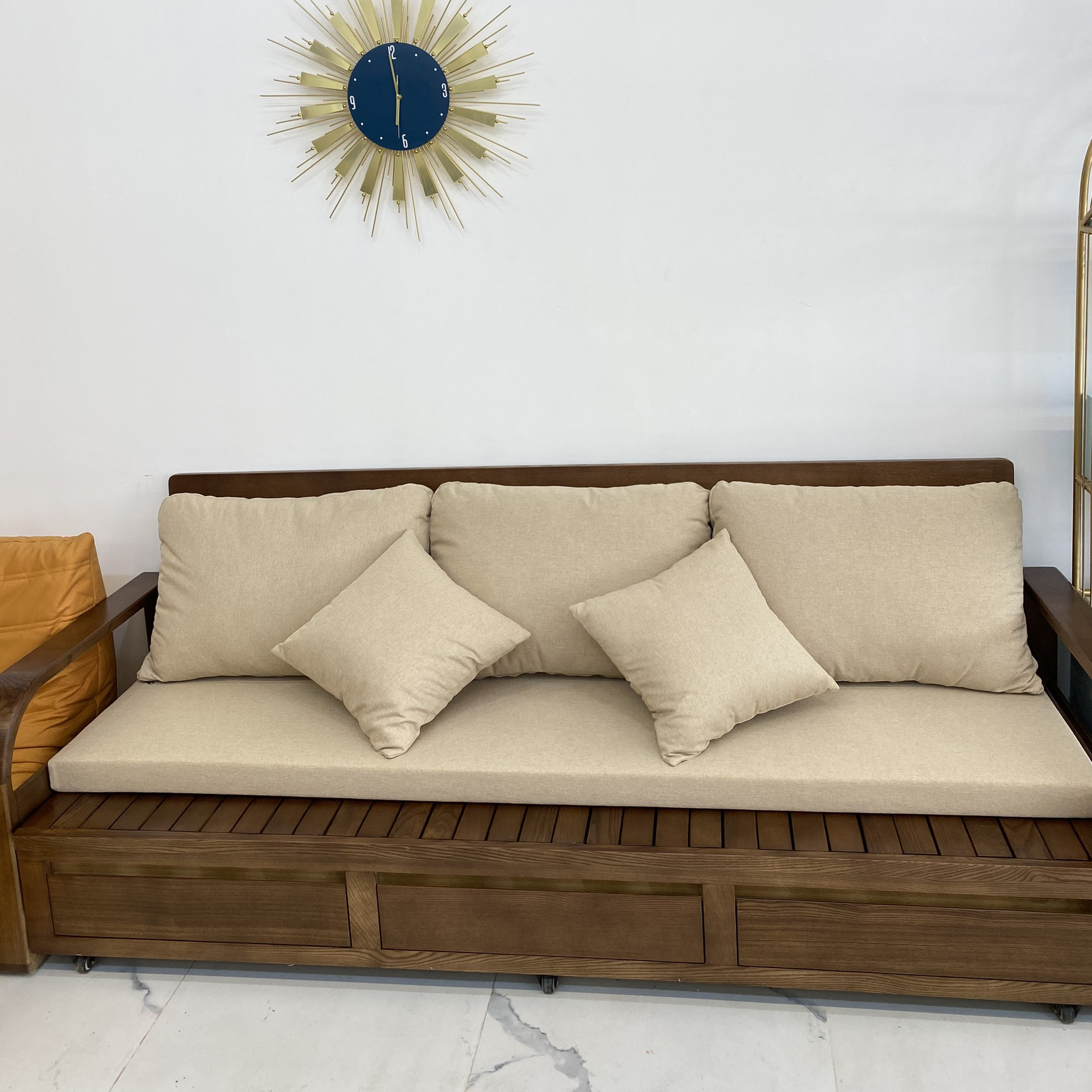 Sofa Giường Gỗ Thông Minh Kéo Dài Adora - NTMT002