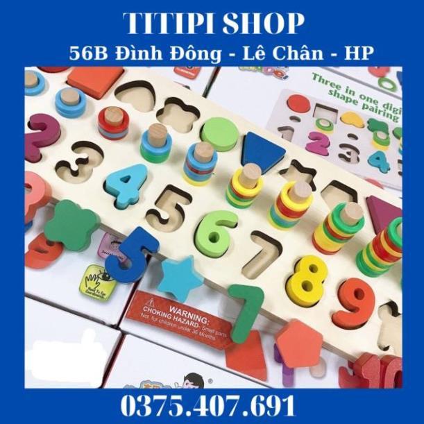 Siêu giảm giá Bộ đồ chơi đếm số học hình khối