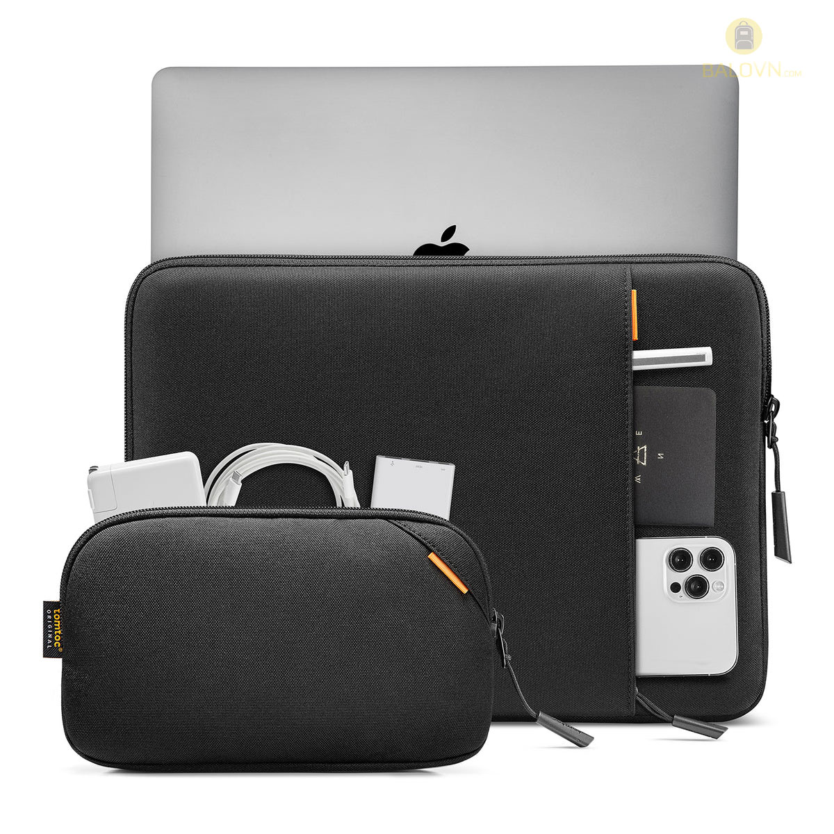 Túi Chống Sốc TOMTOC (USA) 360° Protective Kèm Túi Phụ Kiện Cho MACBOOK 13/14inch - A13