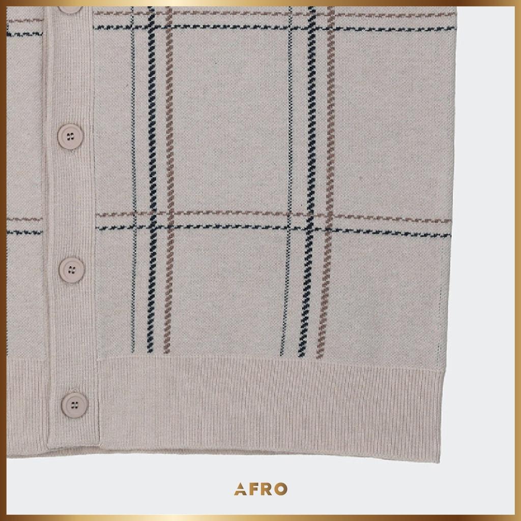 ÁO CARDIGAN CASHMERE KẺ 005998 THỜI TRANG NAM HÀN QUỐC