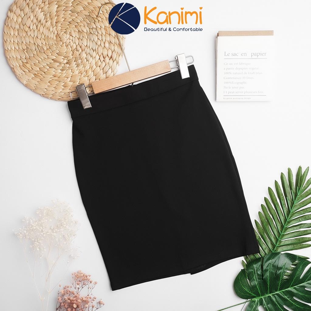Chân váy bút chì công sở Kamini xẻ tà sau vải Umi Hàn cao cấp - CV07