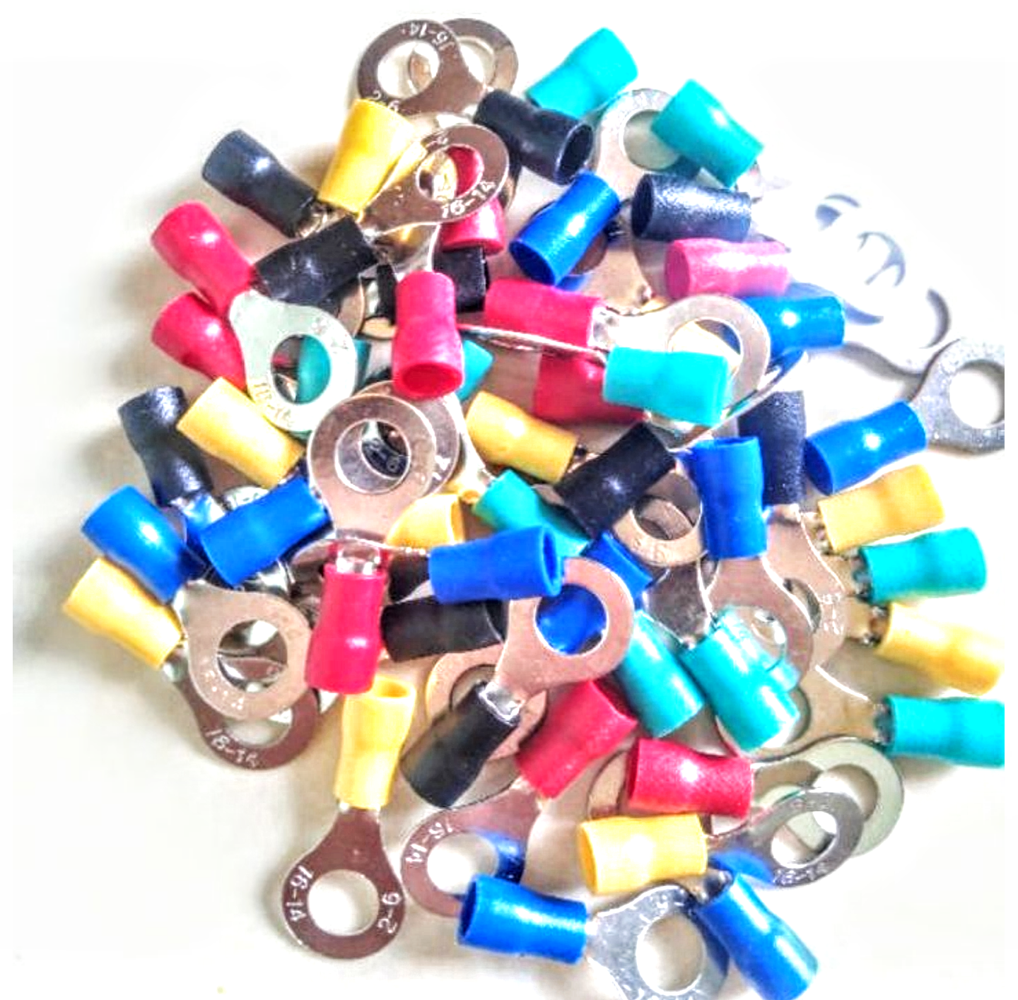 BỘ 50 CÁI ĐẦU CỐT NỐI DÂY ĐIỆN LOẠI ĐẦU CỐT TRÒN DẸP NHƯ HÌNH HÀNG CHUẨN