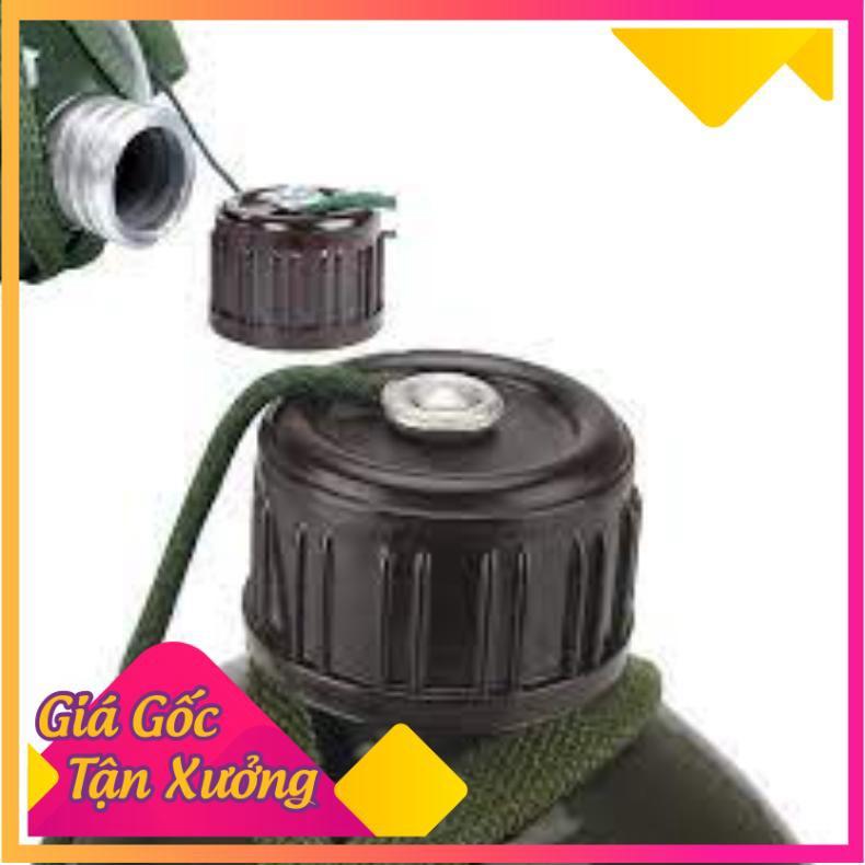 Bình Tông, Bình Bi Đông Vỏ Nhôm dung tích 1 lít đựng nước, đựng rượu