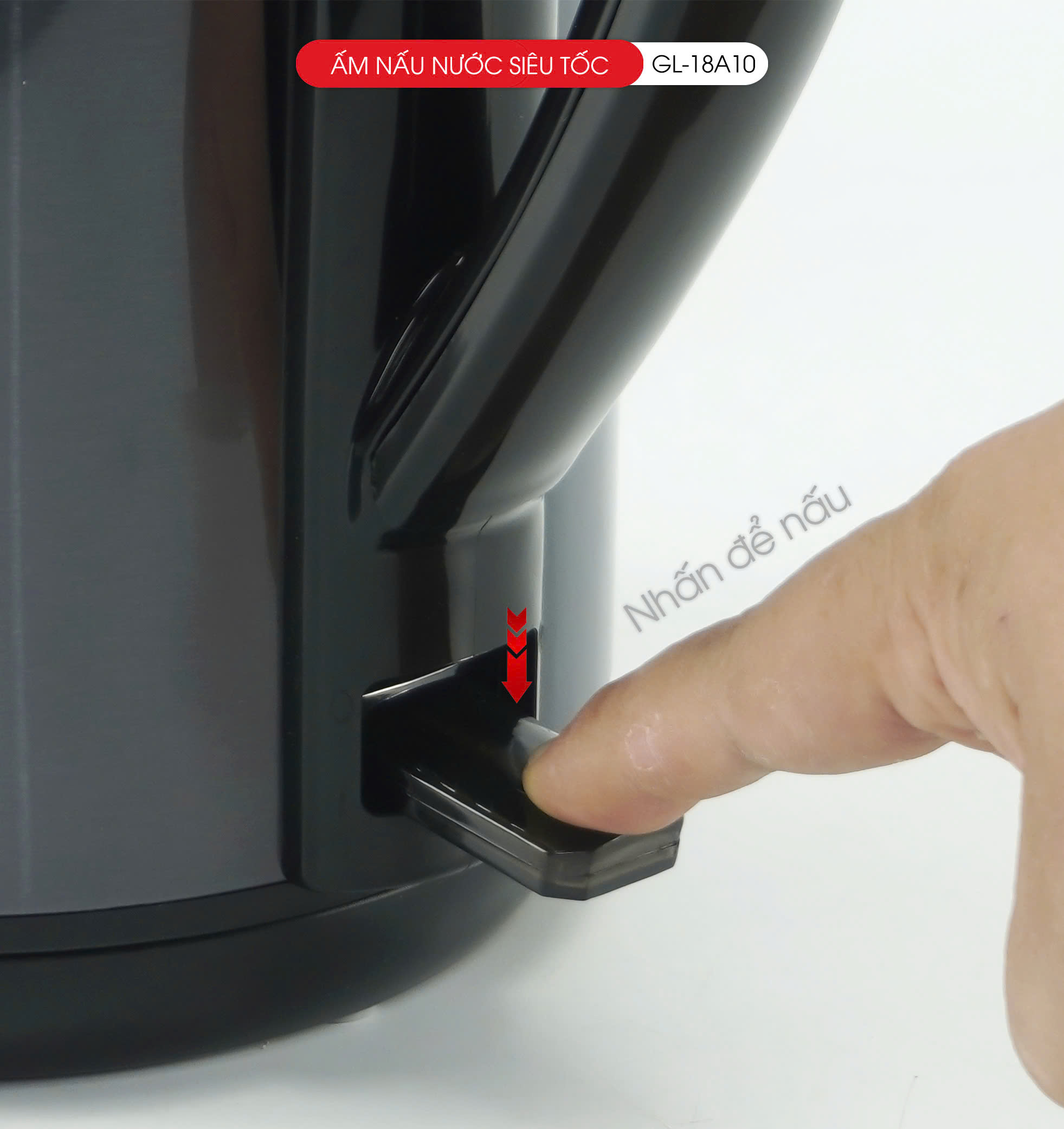 Ấm siêu tốc Gali GL-18A10 dung tích 2.2 Lít. Thiết kế 2 lớp chống nóng, giữ ấm . Hàng chính hãng, bảo hành 24 tháng