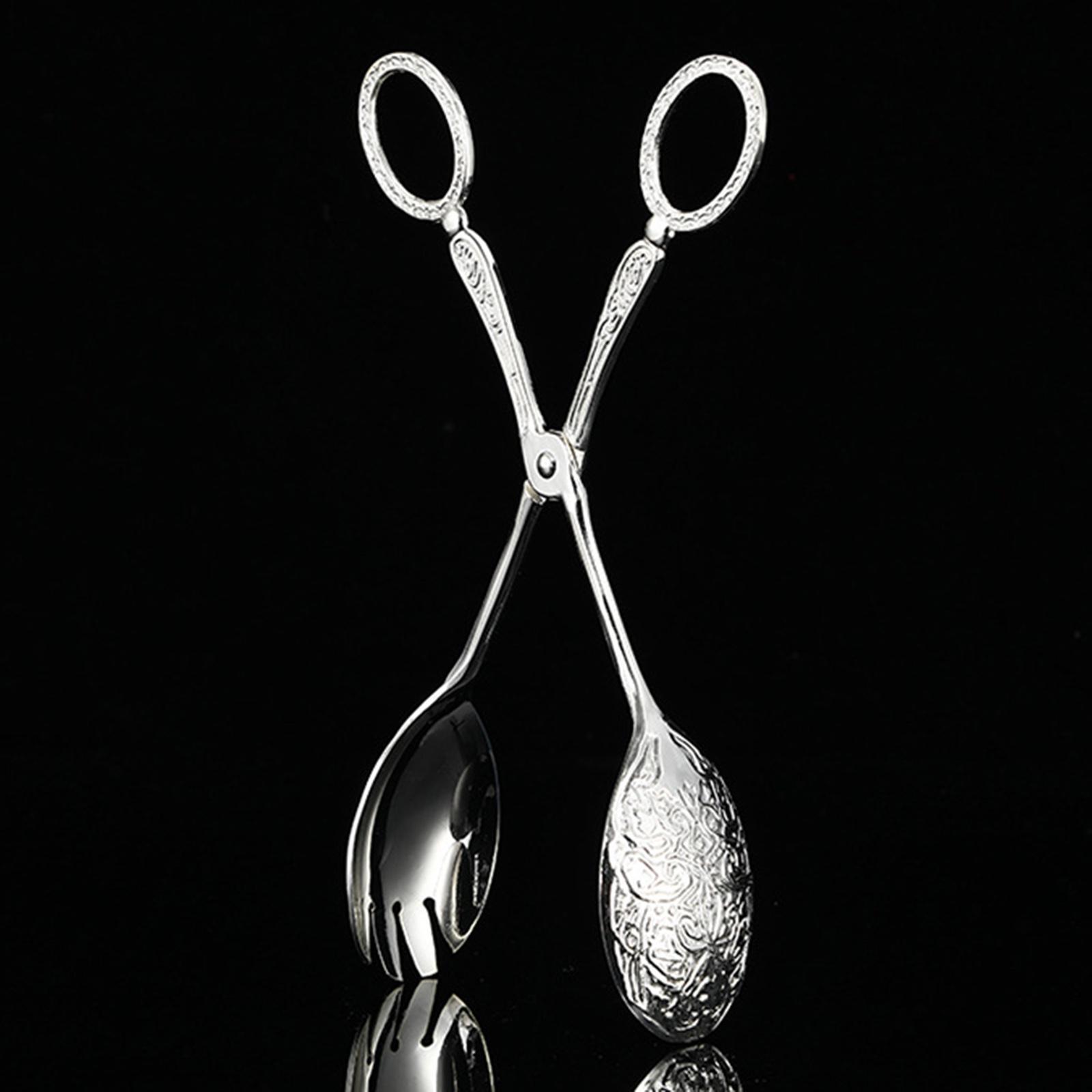 2x 23cm/9.1 inch Classic Kitchen Buffet Tongs Food Serving Tongs Salad Tongs