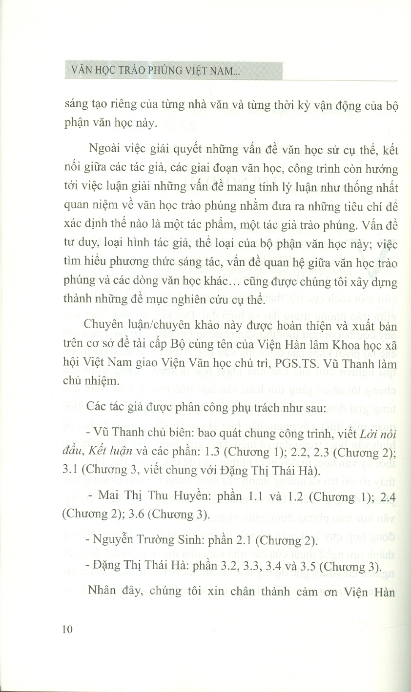 Văn Học Trào Phúng Việt Nam (Từ Thế Kỷ XVIII Đến Nửa Đầu Thế Kỷ XX) (Chuyên luận)